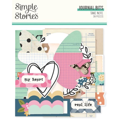 Simple Stories - Take Note Collection - Ephemera - Journal Bits And Pieces