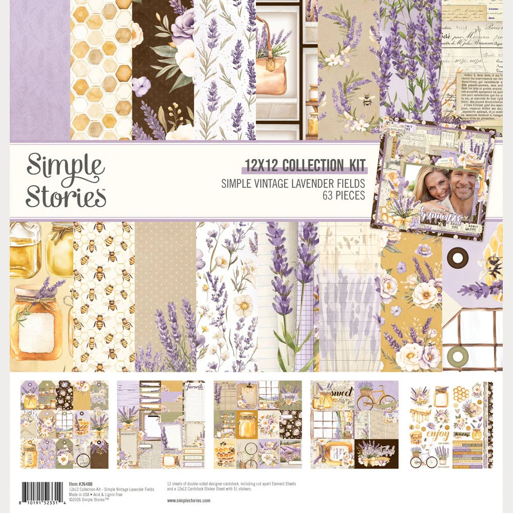 Simple Stories - Simple Vintage Lavender Fields Collection - 12 x 12 Collection Kit