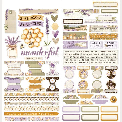 Simple Stories - Simple Vintage Lavender Fields Collection - 12 x 12 Cardstock Stickers - Icons