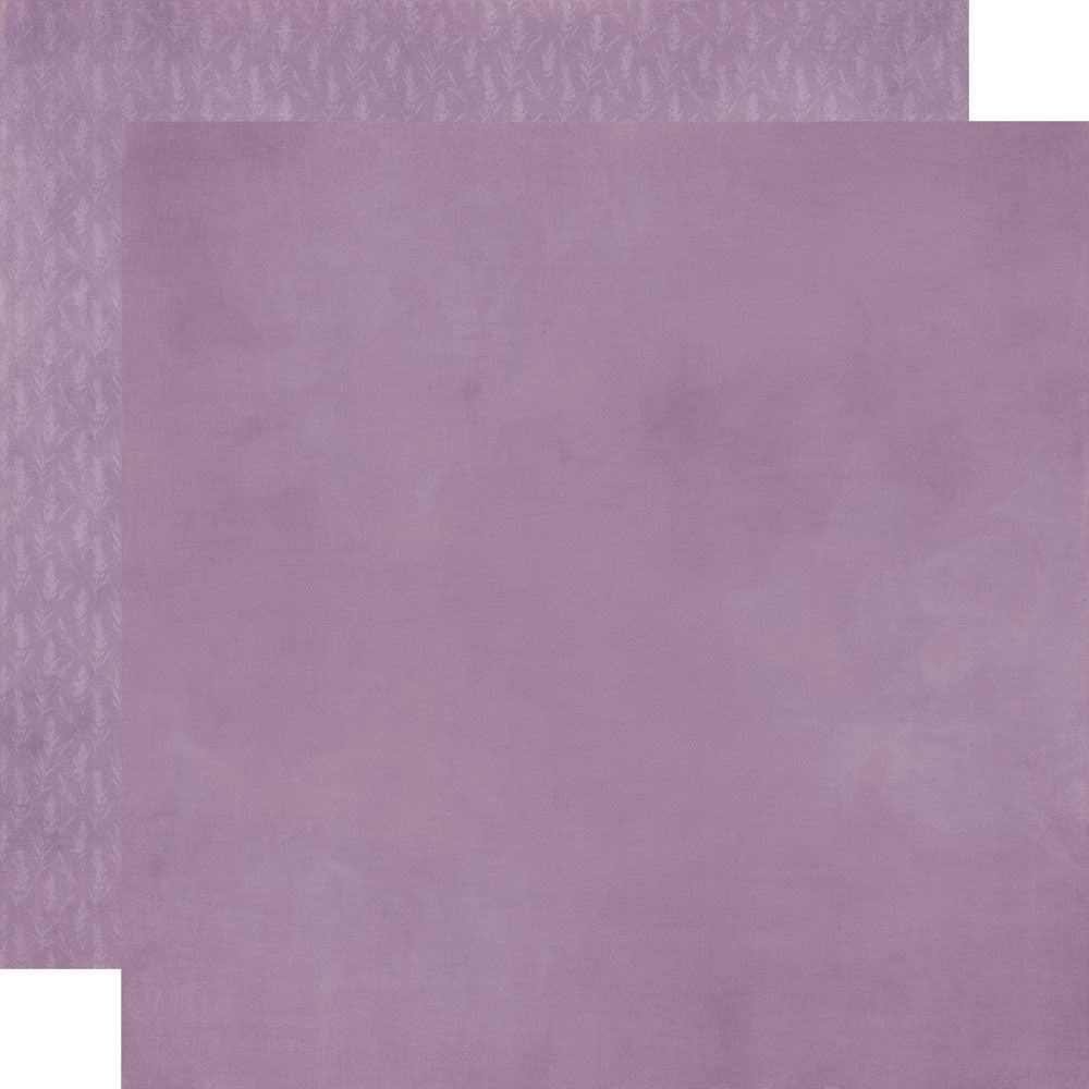 Simple Stories - Simple Vintage Lavender Fields Collection - 12 x 12 Double Sided Paper - Violet