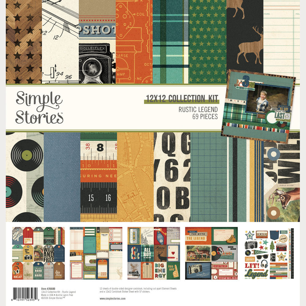 Simple Stories - Rustic Legend Collection - 12 x 12 Collection Kit