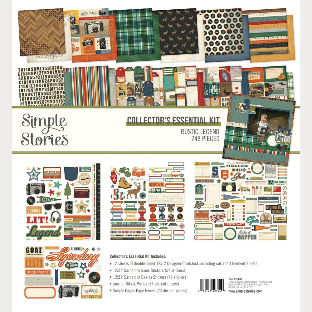 Simple Stories - Rustic Legend Collection - Collector's Essential Kit