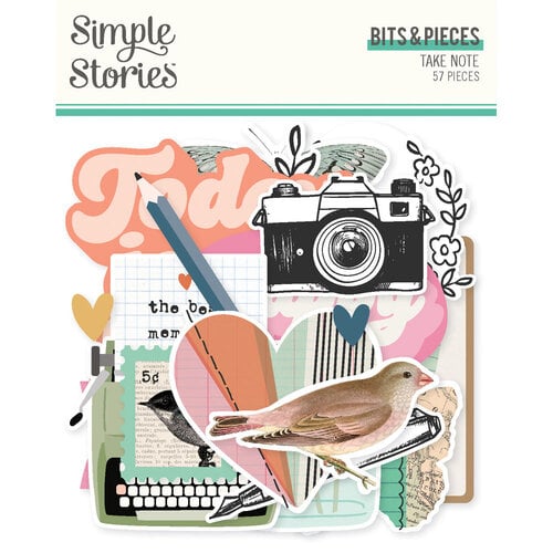 Simple Stories - Take Note Collection - Ephemera - Bits And Pieces