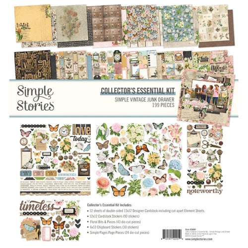 Simple Stories - Simple Vintage Junk Drawer Collection - Collector's Essential Kit