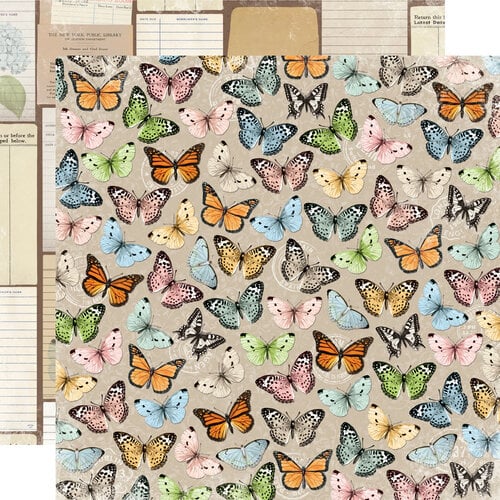 Simple Stories - Simple Vintage Junk Drawer Collection - 12 x 12 Double Sided Paper - Beauty In The Details