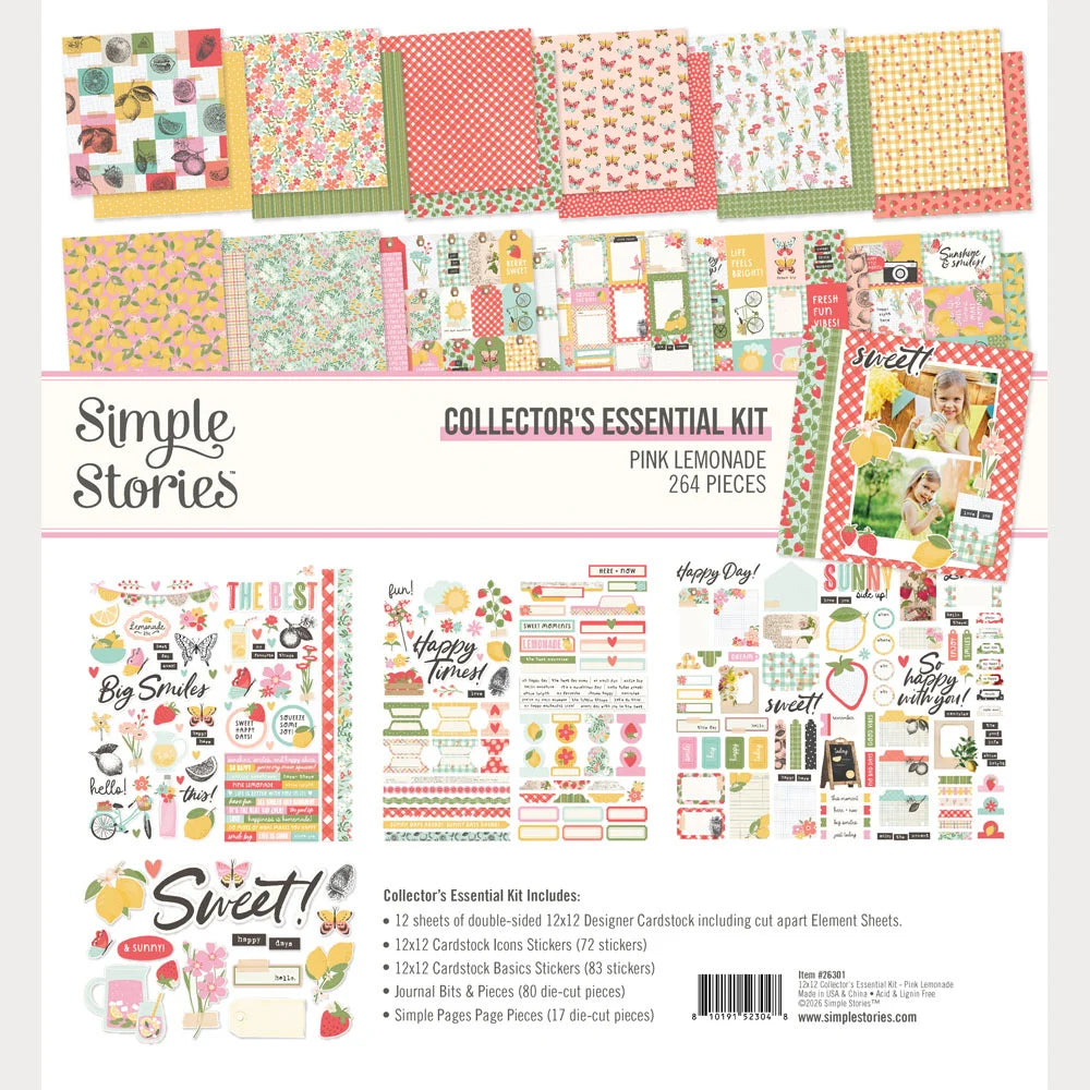 Simple Stories - Pink Lemonade Collection - Collector's Essential Kit