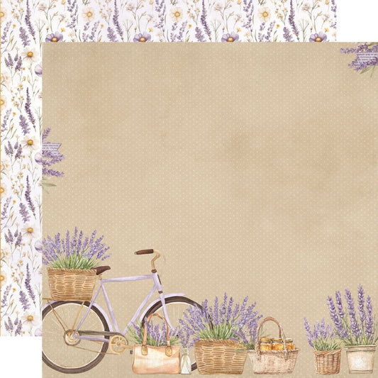 Simple Stories - Simple Vintage Lavender Fields Collection - 12 x 12 Double Sided Paper - Life Is Sweet