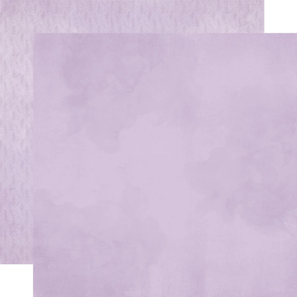 Simple Stories - Simple Vintage Lavender Fields Collection - 12 x 12 Double Sided Paper - Lavender