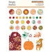 Simple Stories - Pumpkins & Plaid Collection - Self Adhesive Decorative Brads