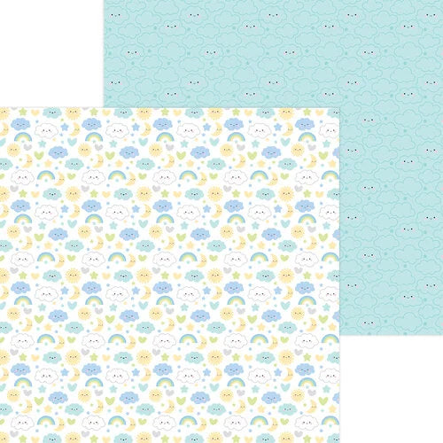 Doodlebug Design - Special Delivery Collection - 12 x 12 Double Sided Paper - Nighty Night