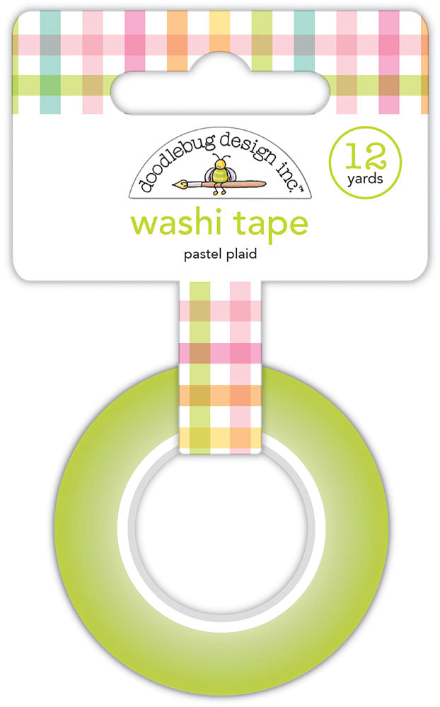 Doodlebug Design - Bunny Hop Collection - Washi Tape - Pastel Plaid