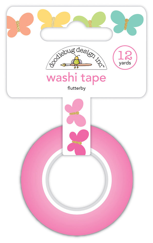 Doodlebug Design - Hello Again Collection - Washi Tape - Flutterby