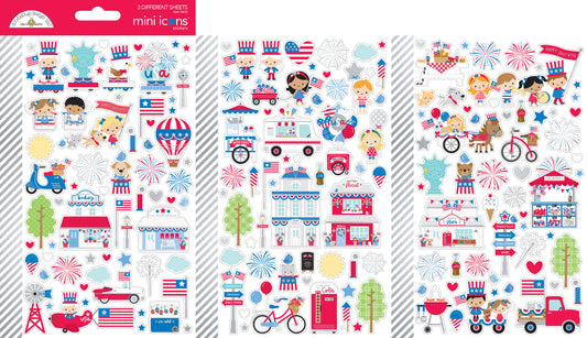 Hometown USA Mini Icon Stickers