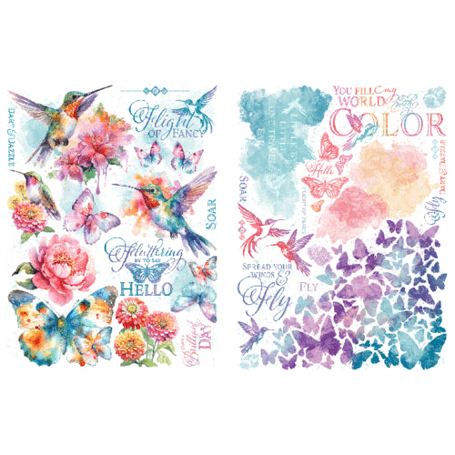 Graphic 45 - Flight of Fancy Rub on Transfers