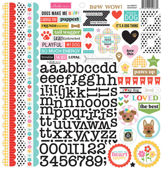 Bella Blvd - Bow Wow Collection - Cardstock Stickers - Bow Wow Doohickey