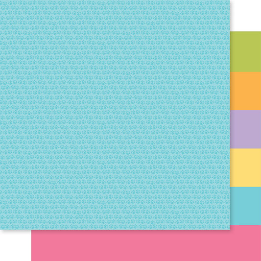 Bella Blvd - Meow Collection - 12 x 12 Double Sided Paper - Kitty Paws