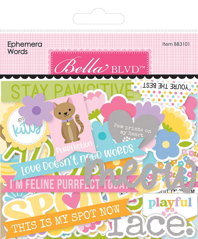 Bella Blvd - Meow Collection - Ephemera - Words